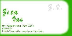 zita vas business card